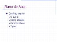 Plano de Aula