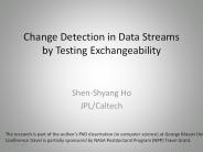 Change Detection in Data Streams by Testing Exchangeability