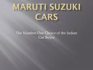 Maruti Suzuki Cars