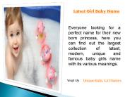 Girl Names That are Different