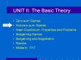 UNIT II: The Basic Theory PowerPoint PPT Presentation