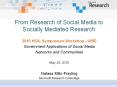 From Research of Social Media to Socially Mediated Research PowerPoint PPT Presentation