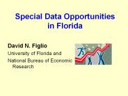 Special Data Opportunities in Florida