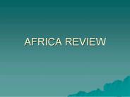 AFRICA REVIEW