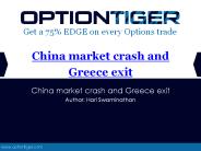 China market crash and Greece exit