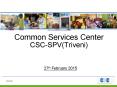 Common Services Center  CSC-SPV(Triveni) PowerPoint PPT Presentation