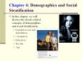 Chapter 4: Demographics and Social Stratification PowerPoint PPT Presentation