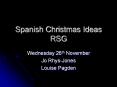 Spanish Christmas Ideas RSG PowerPoint PPT Presentation