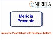 Interactive Presentations With Response Systems