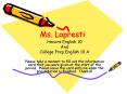 Ms. Lopresti PowerPoint PPT Presentation