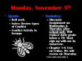 Monday, November 5th PowerPoint PPT Presentation