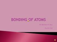 BONDING OF ATOMS