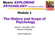 Myers EXPLORING PSYCHOLOGY (6th Edition in Modules)