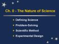 Ch. 0 - The Nature of Science PowerPoint PPT Presentation