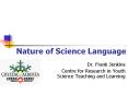 Nature of Science Language PowerPoint PPT Presentation