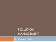 Pollution Management