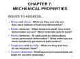 CHAPTER 7:  MECHANICAL PROPERTIES PowerPoint PPT Presentation