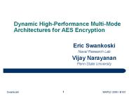 Dynamic High-Performance Multi-Mode Architectures for AES Encryption