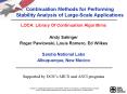 Continuation Methods for Performing Stability Analysis of Large-Scale Applications PowerPoint PPT Presentation