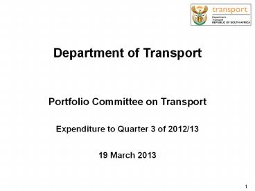 Department of Transport