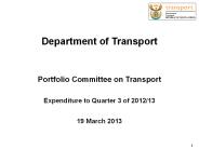 Department of Transport