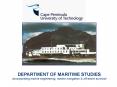 DEPARTMENT OF MARITIME STUDIES PowerPoint PPT Presentation