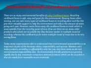 Environmental benefits of Cardboard Boxes