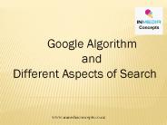 Different Aspects of Google Search Algorithm