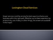 lexington cloud services