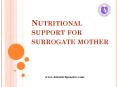 Nutritional support for surrogate mother PowerPoint PPT Presentation