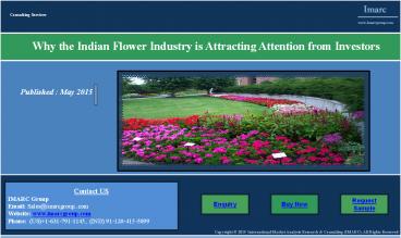 Indian Flower Industry is Attracting Attention from Investors