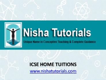 Home Tuition For ICSE Students