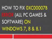 How to fix error 0x00007B