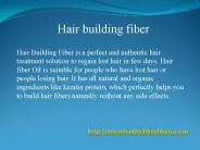 Hair Building Fiber