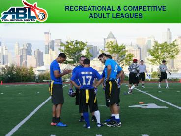 Competitive & Recreational Adult Sports League