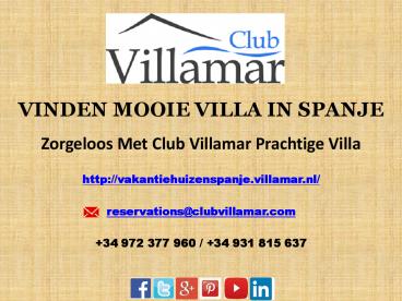 vakantiehuizen spanje