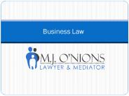 Learn more about Business Law with Mark Onions