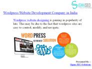 Wordpress Website Development Company in India