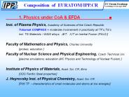 1. Physics under CoA