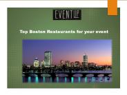 Boston restaurants
