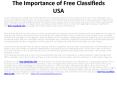 The Importance of Free Classifieds USA PowerPoint PPT Presentation