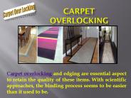 Carpet Overlocking
