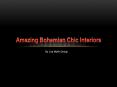 Amazing Bohemian Chic Interiors PowerPoint PPT Presentation