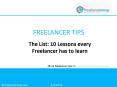 The List: 10 Lessons every Freelancer HAS to learn PowerPoint PPT Presentation