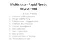 Multicluster Rapid Needs Assessment PowerPoint PPT Presentation