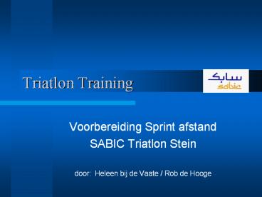 Triatlon Training