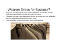 Waarom Dress for Success? PowerPoint PPT Presentation