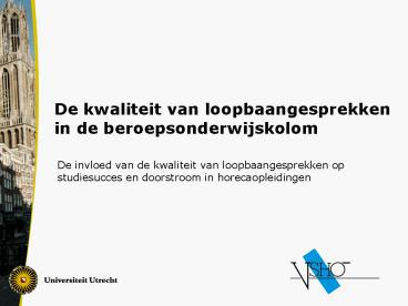 De kwaliteit van loopbaangesprekken in de beroepsonderwijskolom