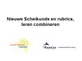 Nieuwe Scheikunde en rubrics, leren combineren PowerPoint PPT Presentation