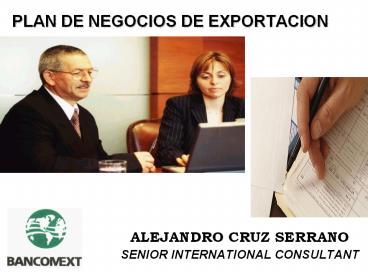 PLAN DE NEGOCIOS DE EXPORTACION